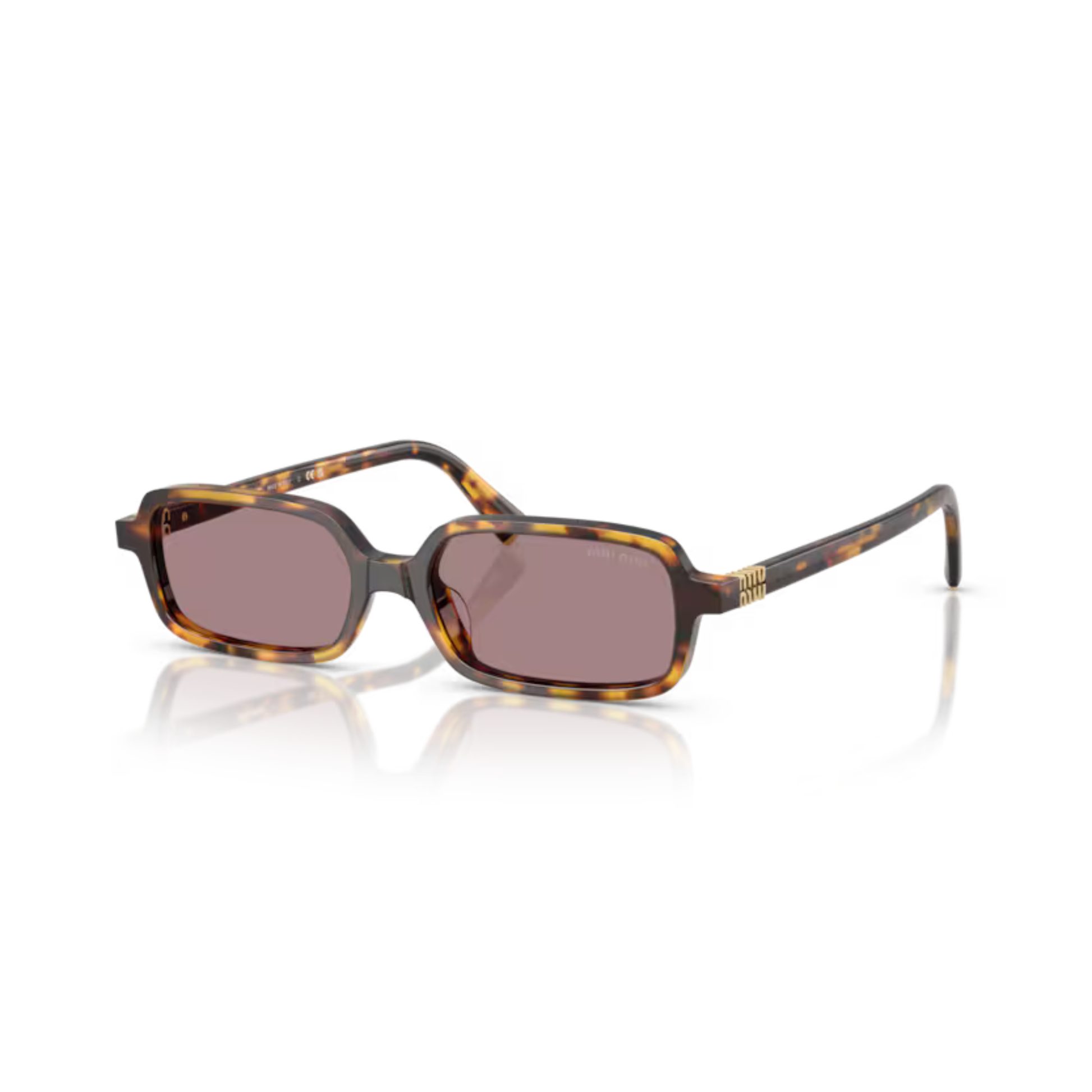 Miu Miu MU11ZS women's rectangle sunglasses with premium designer styling and UV-protective lenses.