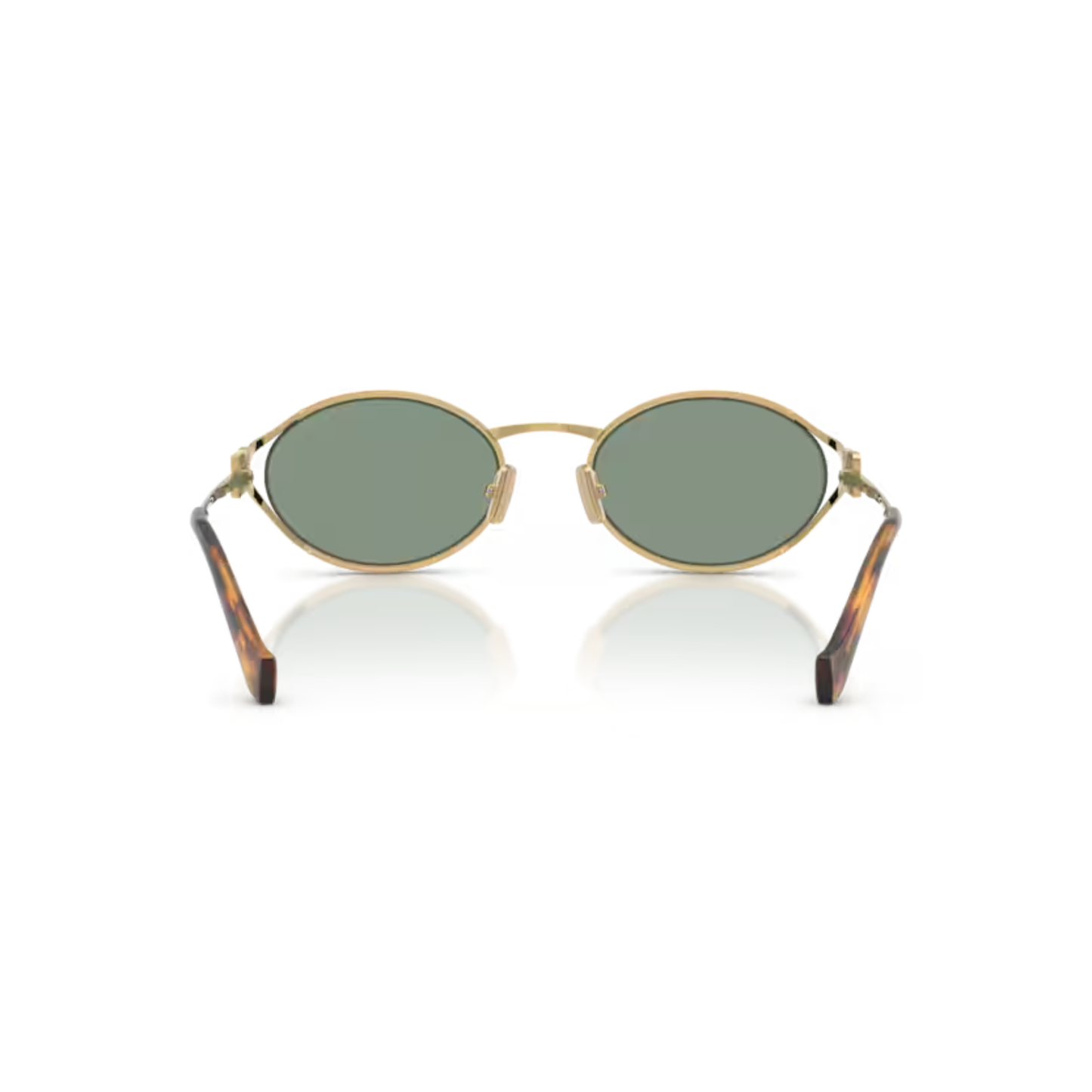 Miu Miu MU52YS women's oval sunglasses featuring premium Italian craftsmanship with an elegant luxury design.