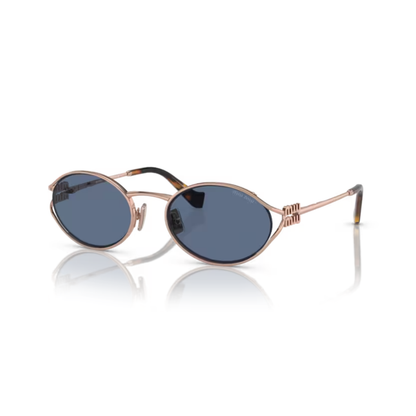 Miu Miu MU52YS women's oval sunglasses featuring premium Italian craftsmanship with an elegant luxury design.