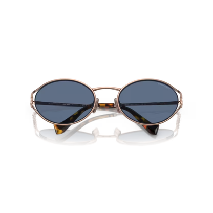 Miu Miu MU52YS women's oval sunglasses featuring premium Italian craftsmanship with an elegant luxury design.