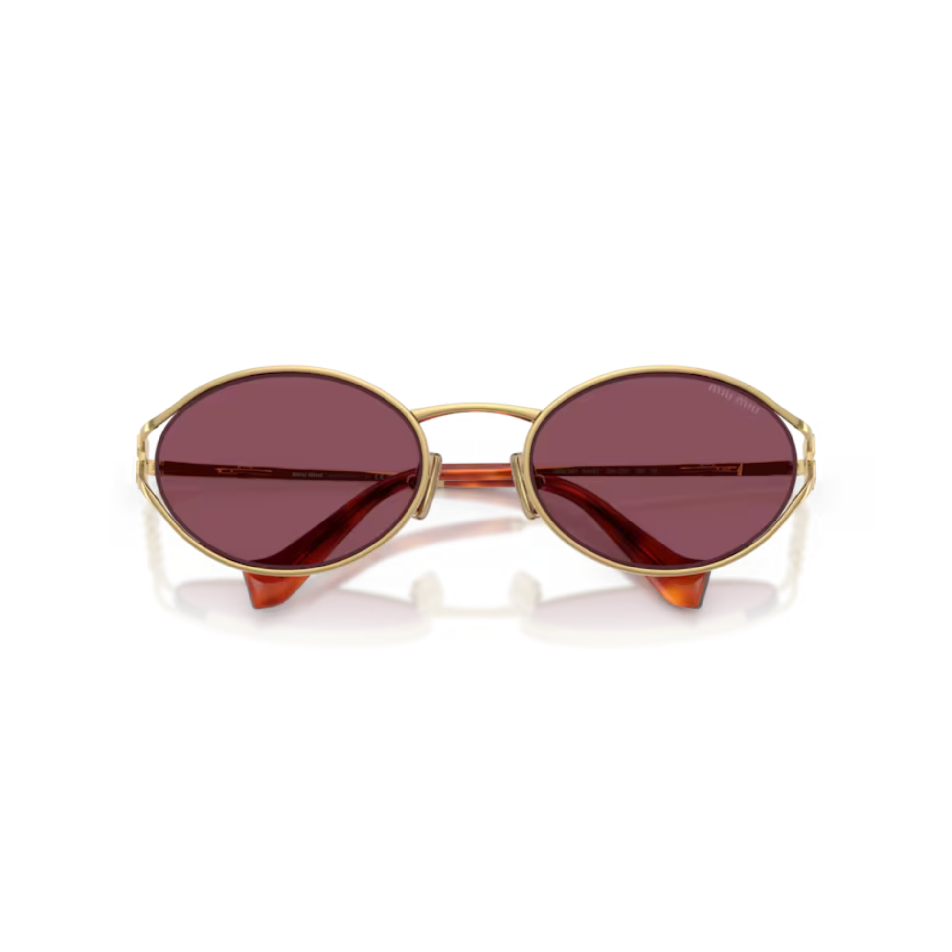 Miu Miu MU52YS women's oval sunglasses featuring premium Italian craftsmanship with an elegant luxury design.