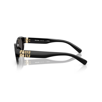 Black16K08Z Miu Miu MUA03S luxury women’s sunglasses with designer frame and UV protected lenses