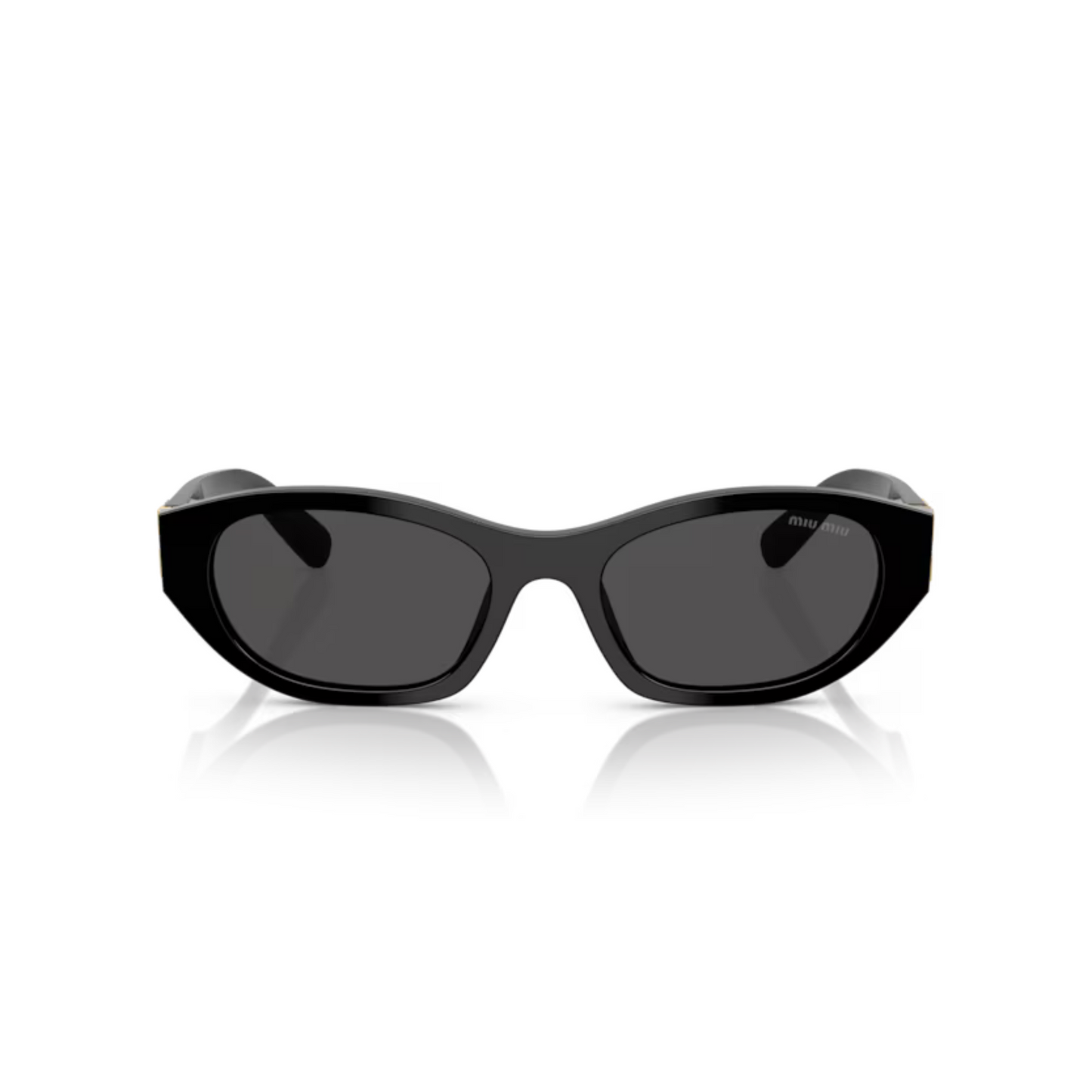 Black16K08Z Miu Miu MUA03S luxury women’s sunglasses with designer frame and UV protected lenses