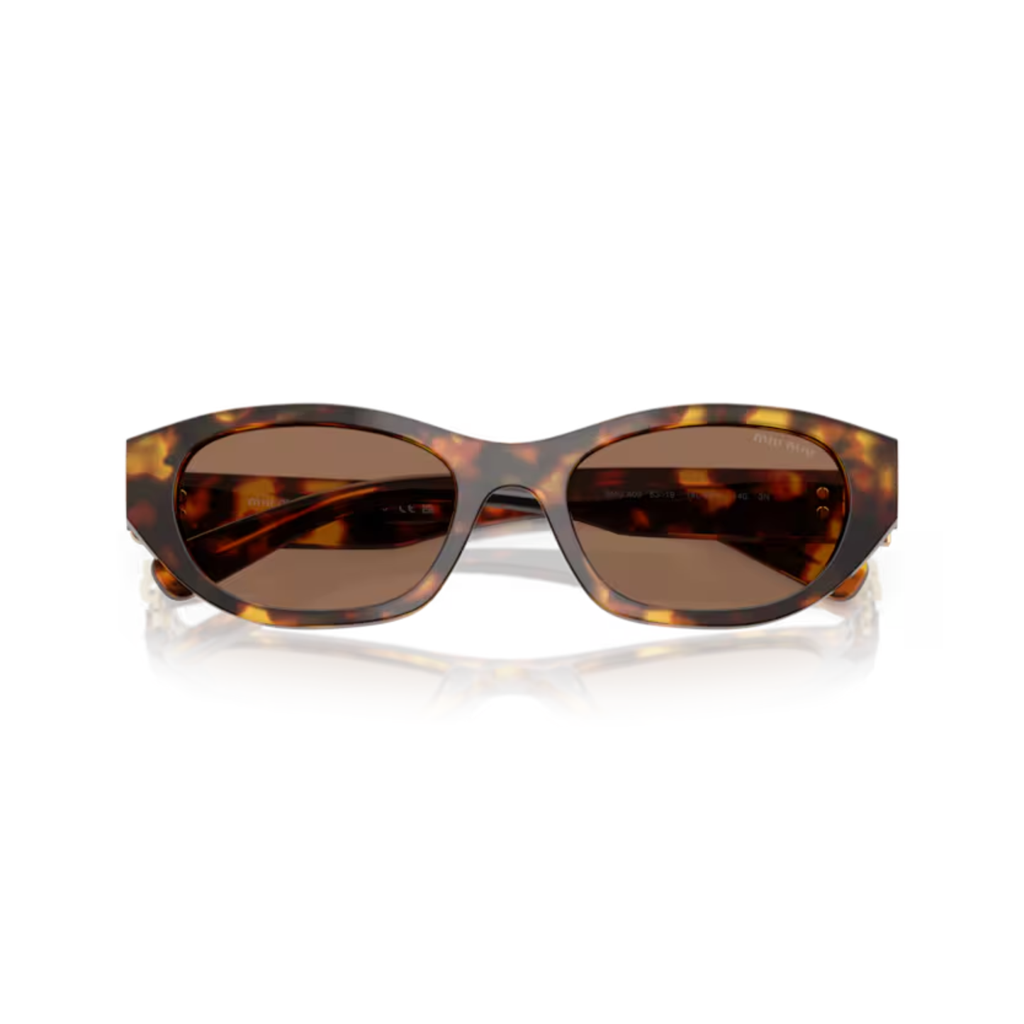 Honeybrown14L60M Miu Miu MUA03S luxury women’s sunglasses with designer frame and UV protected lenses