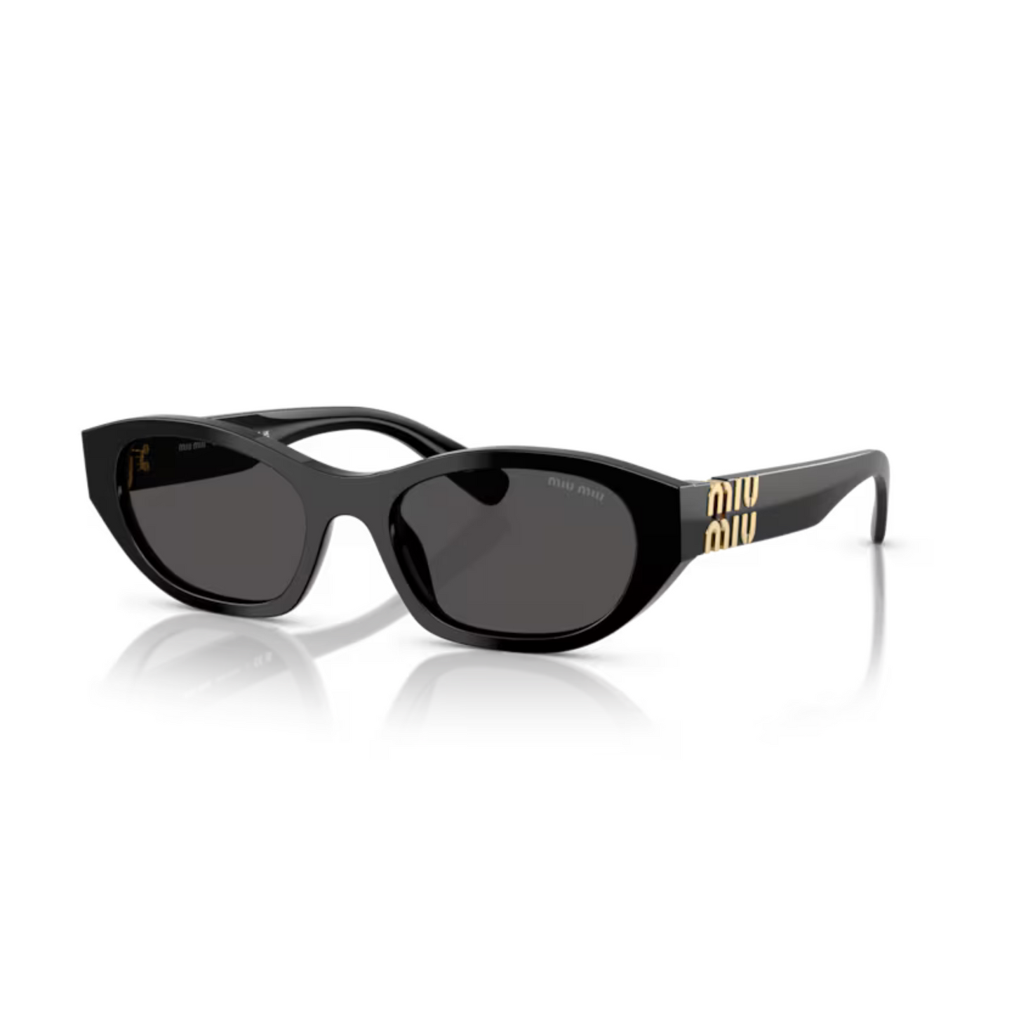 Black16K08Z Miu Miu MUA03S luxury women’s sunglasses with designer frame and UV protected lenses