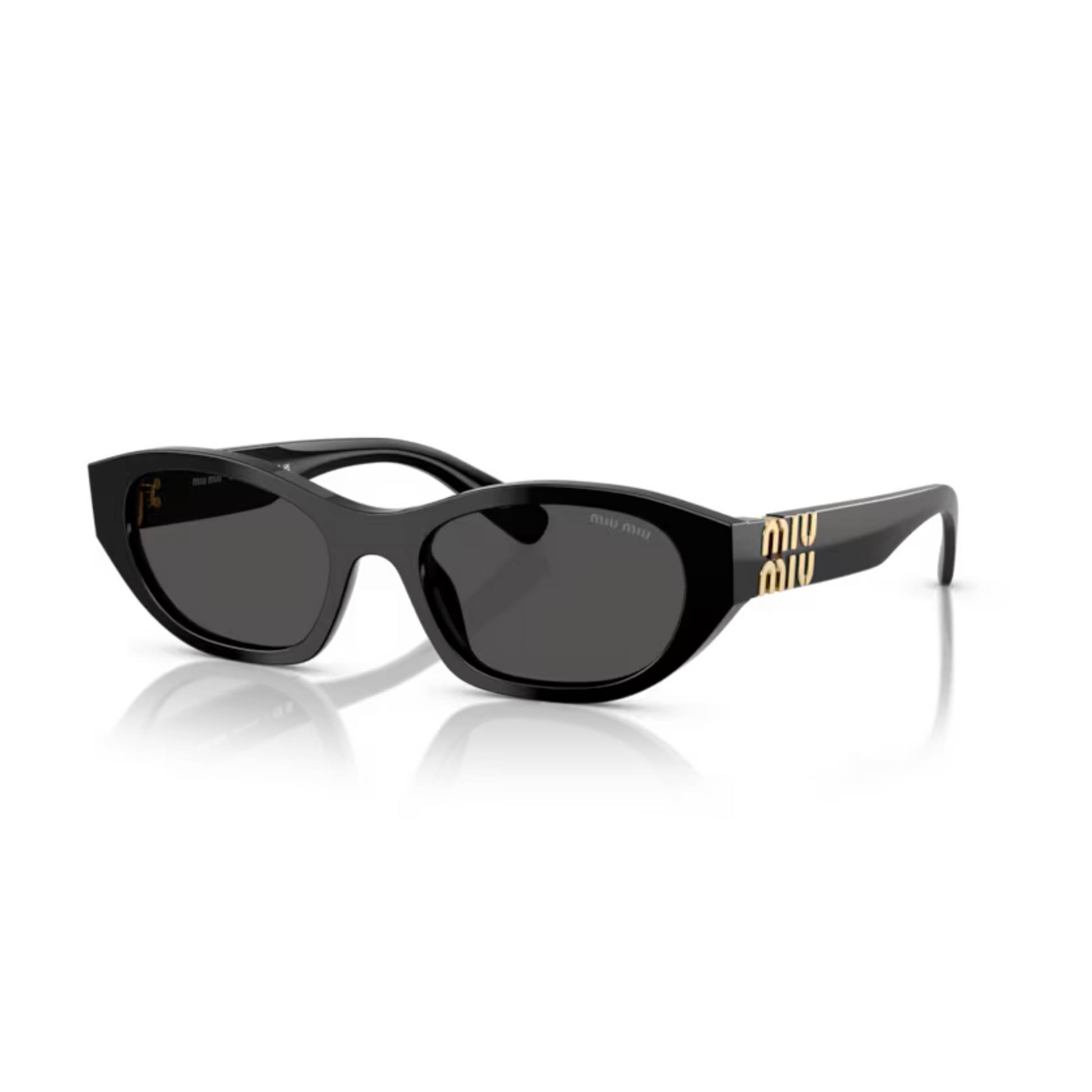 Black16K08Z Miu Miu MUA03S luxury women’s sunglasses with designer frame and UV protected lenses