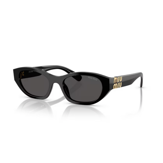 Black16K08Z Miu Miu MUA03S luxury women’s sunglasses with designer frame and UV protected lenses