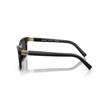 MUBlack16K08Z Miu Miu MUA05S luxury rectangle women’s sunglasses with premium acetate frame and UV protected lenses