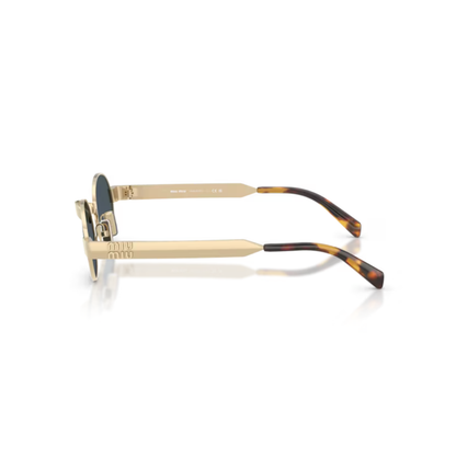 Miu Miu MUB51S women's oval sunglasses with elegant designer styling and premium luxury craftsmanship.