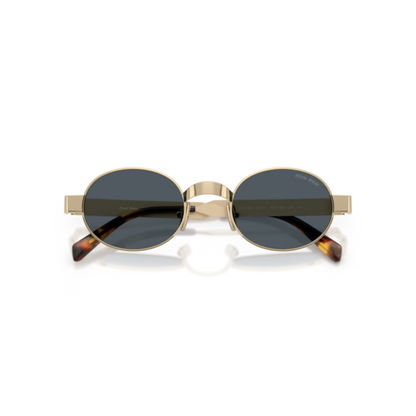 Miu Miu MUB51S women's oval sunglasses with elegant designer styling and premium luxury craftsmanship.