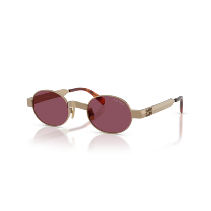 Miu Miu MUB51S women's oval sunglasses with elegant designer styling and premium luxury craftsmanship.