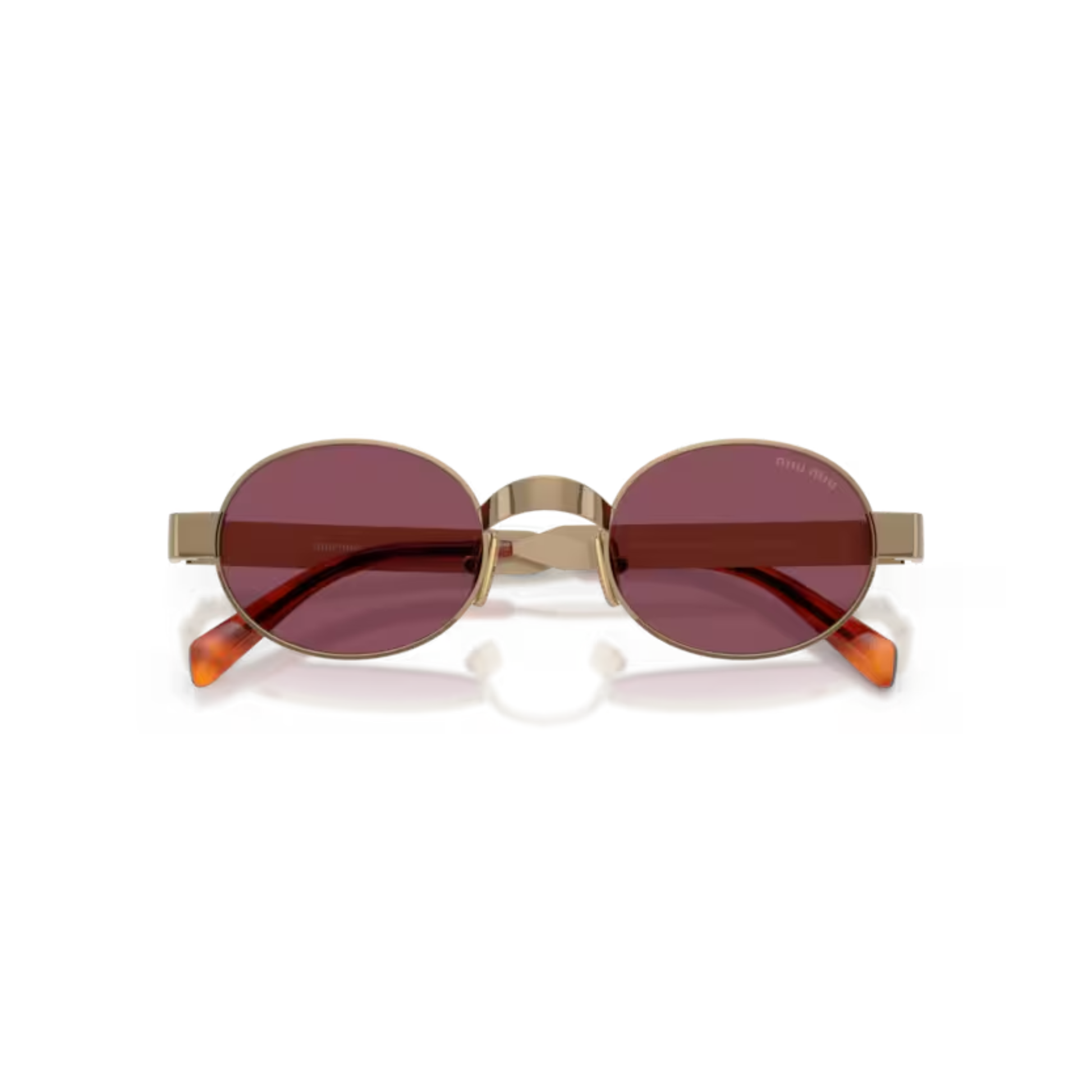 Miu Miu MUB51S women's oval sunglasses with elegant designer styling and premium luxury craftsmanship.