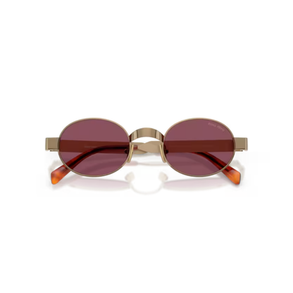 Miu Miu MUB51S women's oval sunglasses with elegant designer styling and premium luxury craftsmanship.