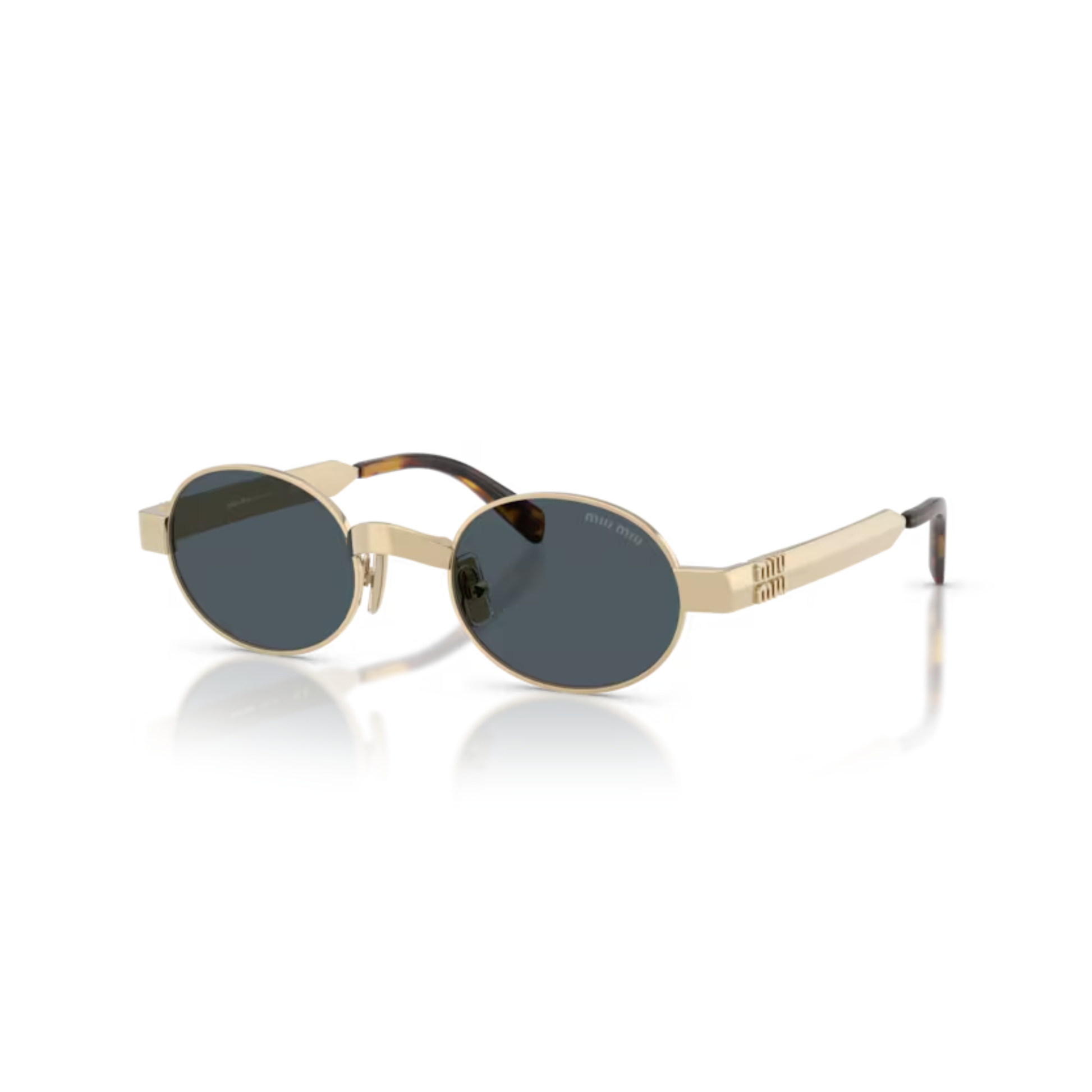 Miu Miu MUB51S women's oval sunglasses with elegant designer styling and premium luxury craftsmanship.