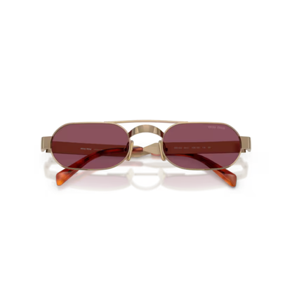 Miu Miu MUB52S women's navigator sunglasses featuring premium Italian craftsmanship and a luxury designer silhouette.