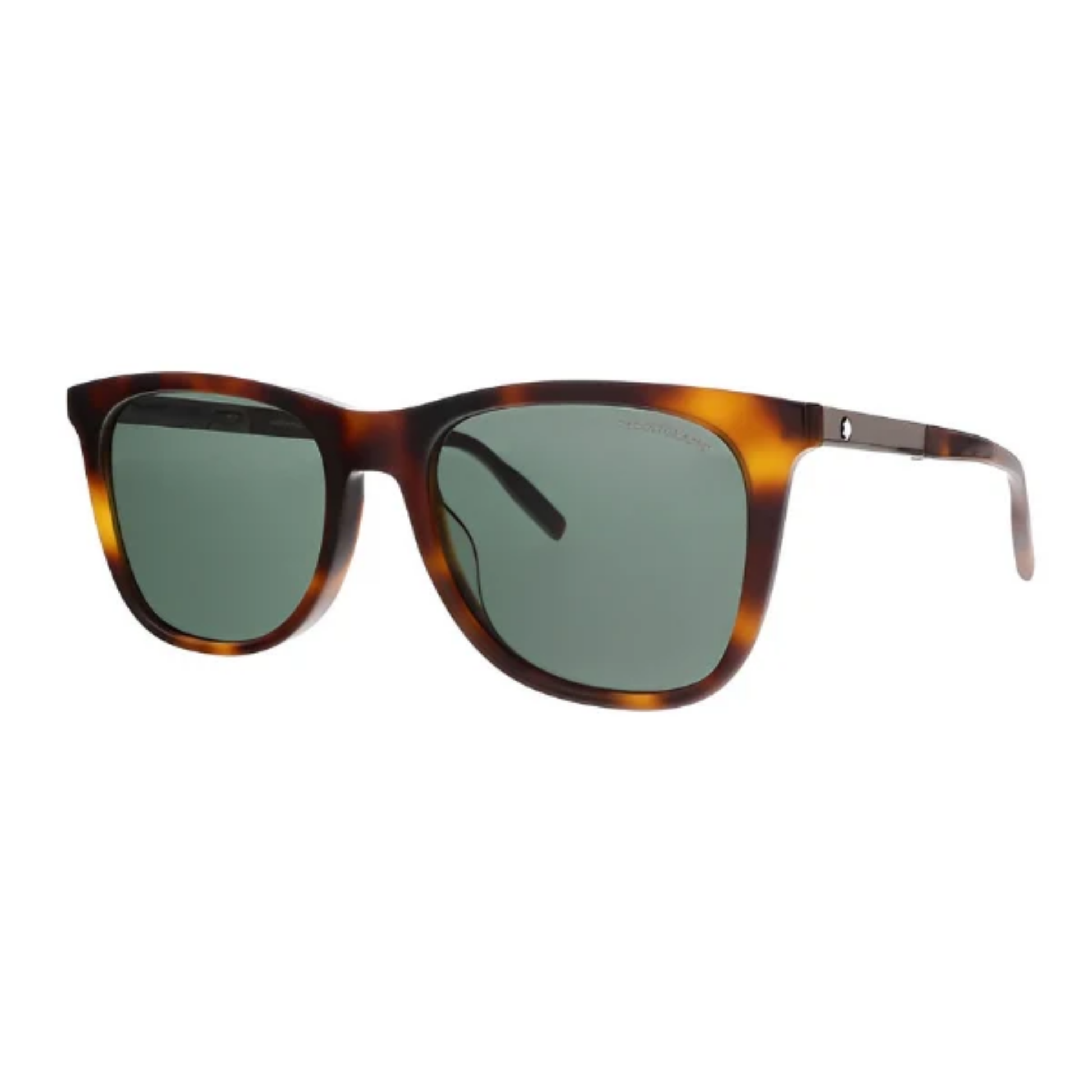 Mont Blanc unisex acetate rectangle sunglasses side temple profile