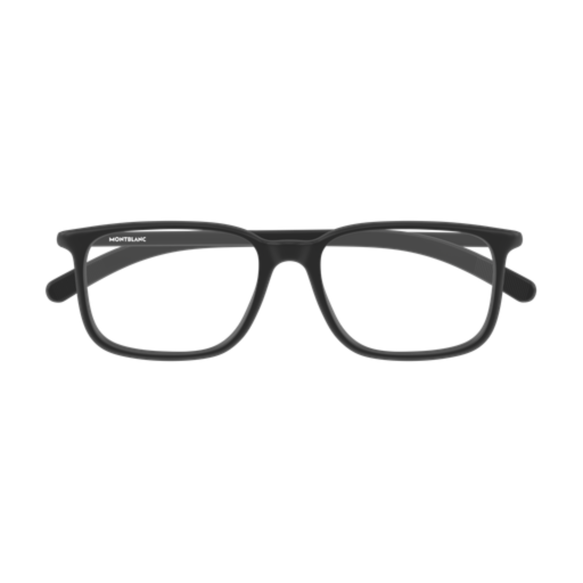 Montblanc MB0328O square optical frame angled view highlighting luxury acetate construction