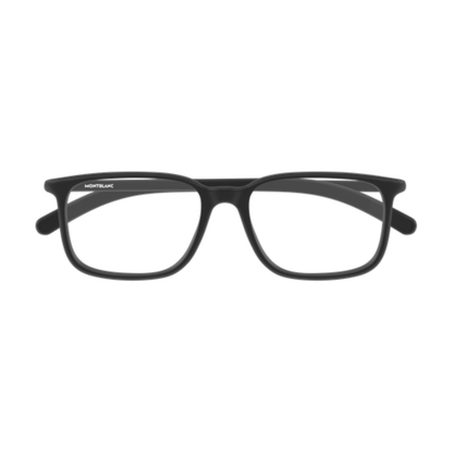 Montblanc MB0328O square optical frame angled view highlighting luxury acetate construction