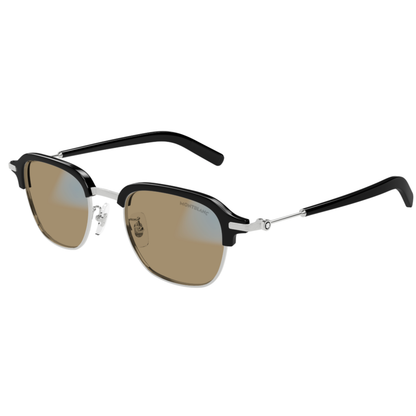 Montblanc MB0390S men's clubmaster acetate and metal luxury sunglasses