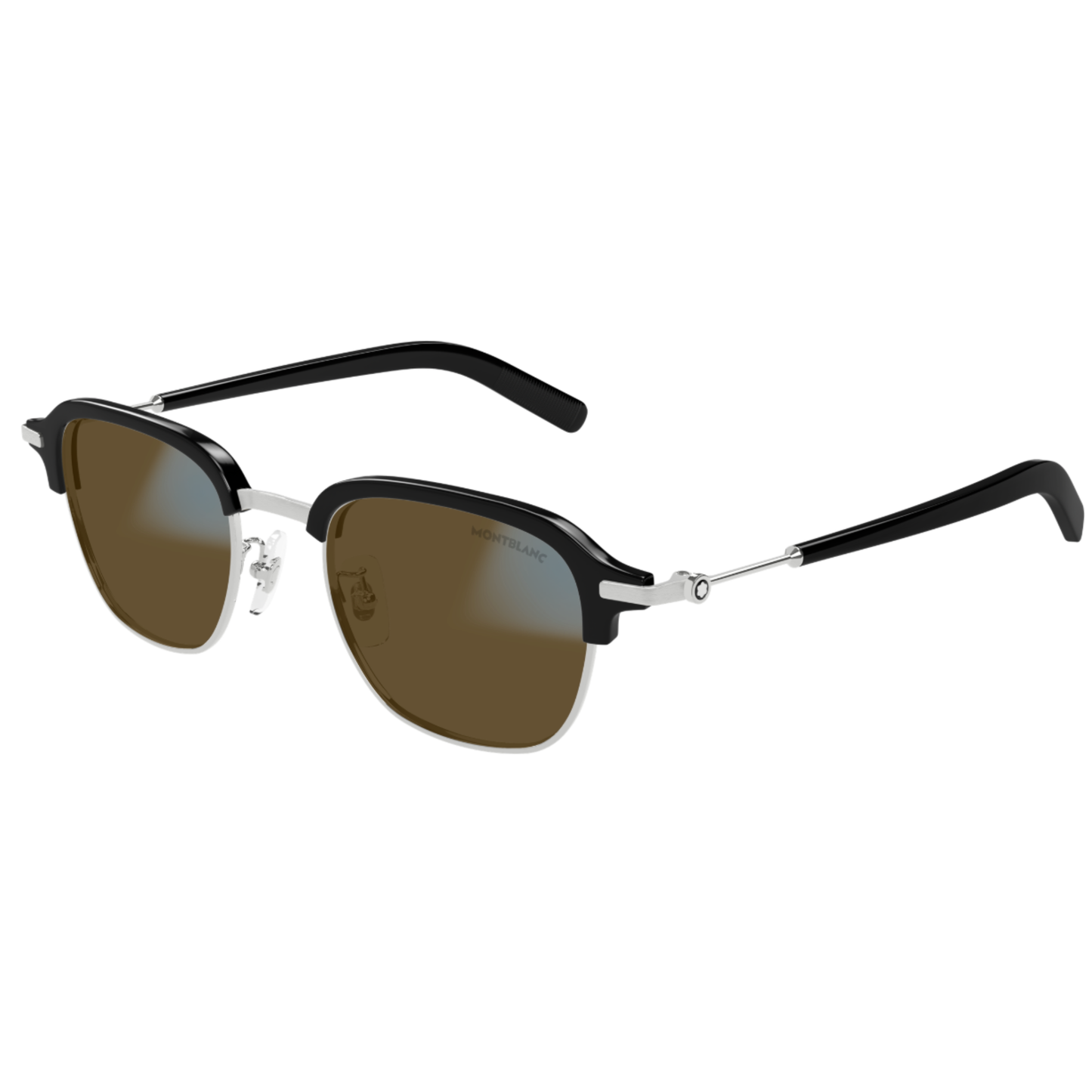 Montblanc MB0390S men's clubmaster acetate and metal luxury sunglasses