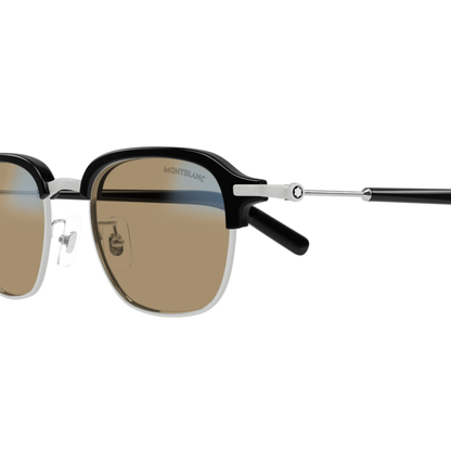 Montblanc MB0390S men's clubmaster acetate and metal luxury sunglasses
