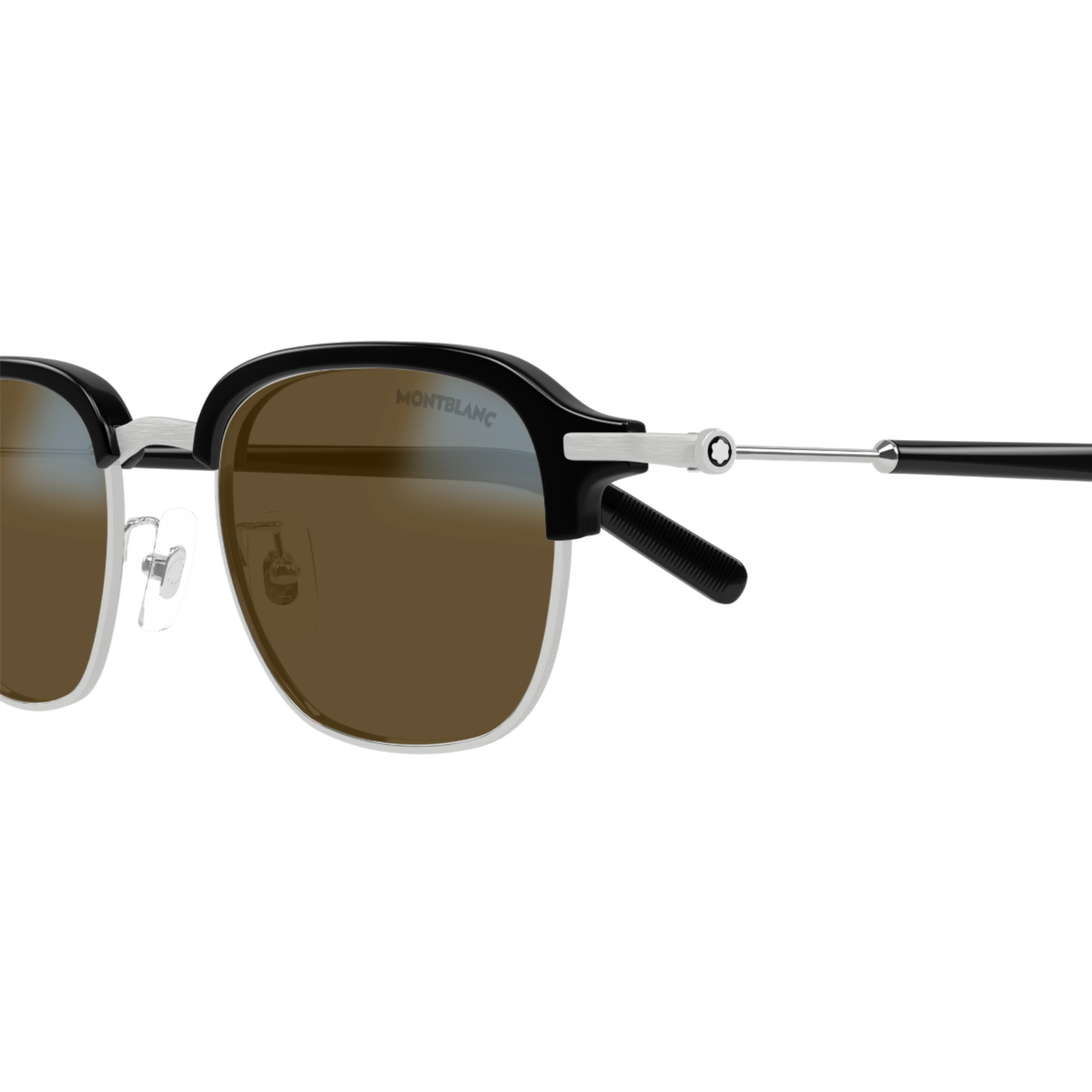 Montblanc MB0390S men's clubmaster acetate and metal luxury sunglasses