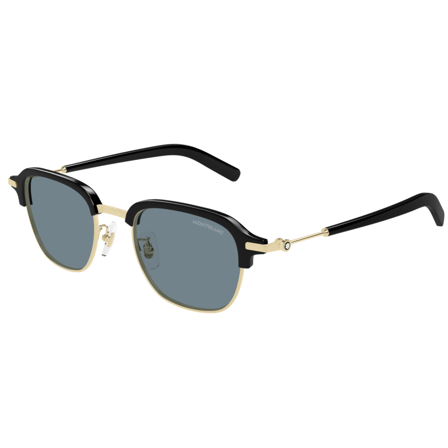 Montblanc MB0390S men's clubmaster acetate and metal luxury sunglasses