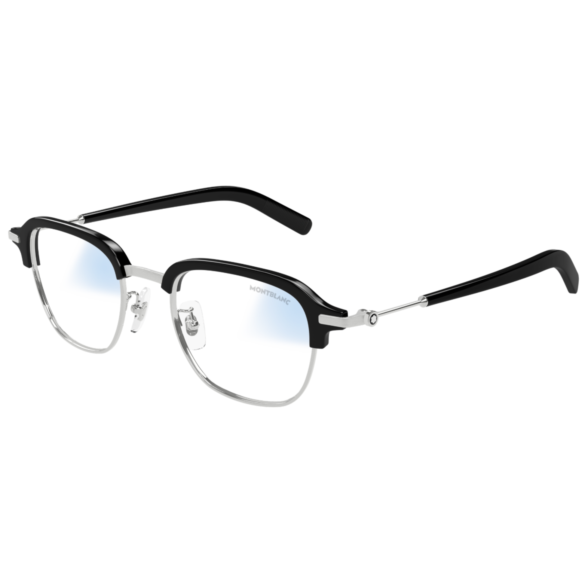 Montblanc MB0390S men's clubmaster acetate and metal luxury sunglasses