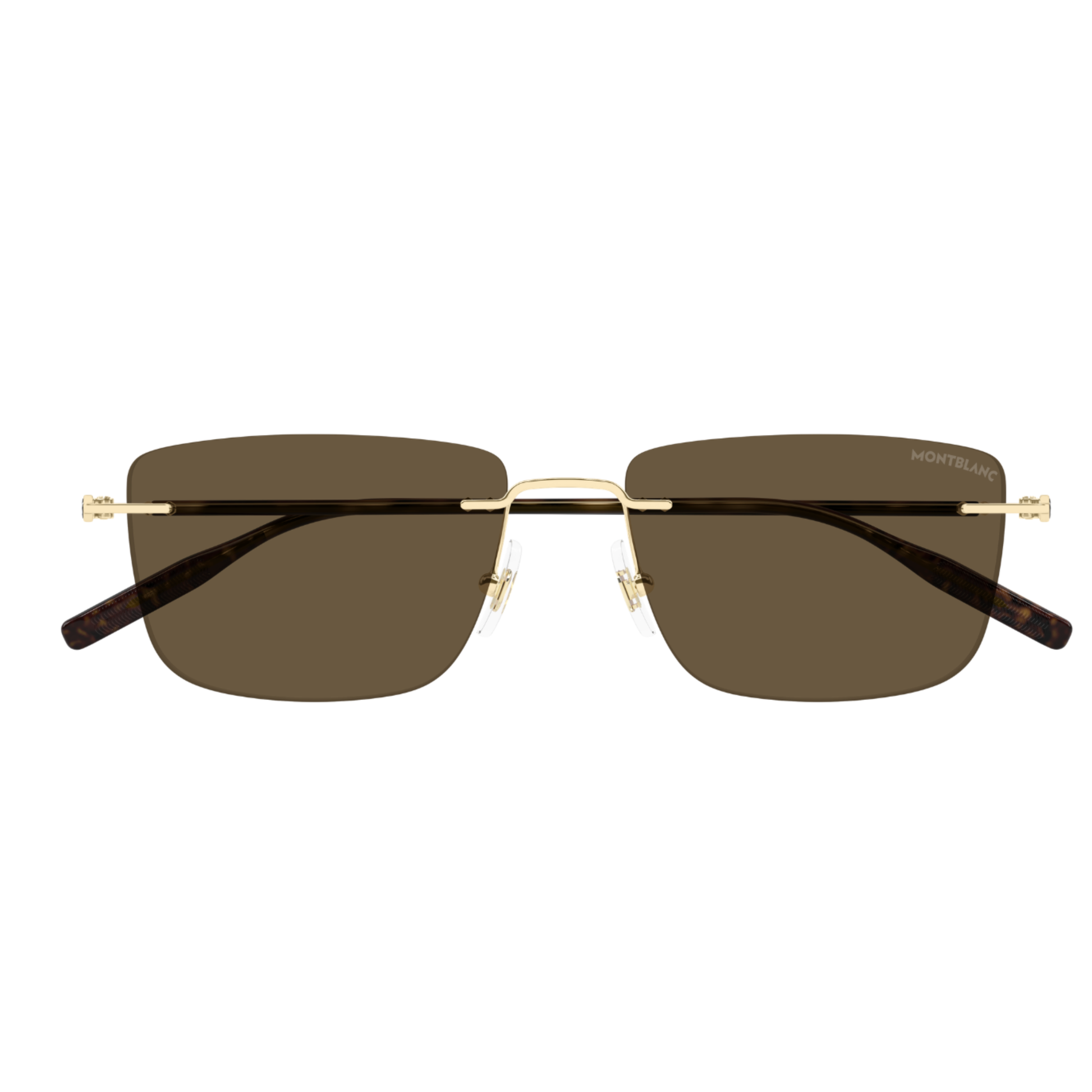 Montblanc MB0429S Unisex Rimless Metal Sunglasses