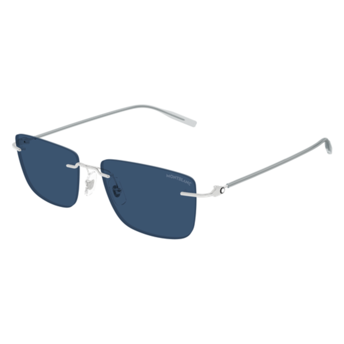 Montblanc MB0429S Unisex Rimless Metal Sunglasses