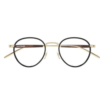 Montblanc MB0442O men's round metal optical frame with premium luxury styling