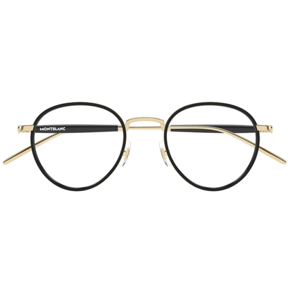 Montblanc MB0442O men's round metal optical frame with premium luxury styling