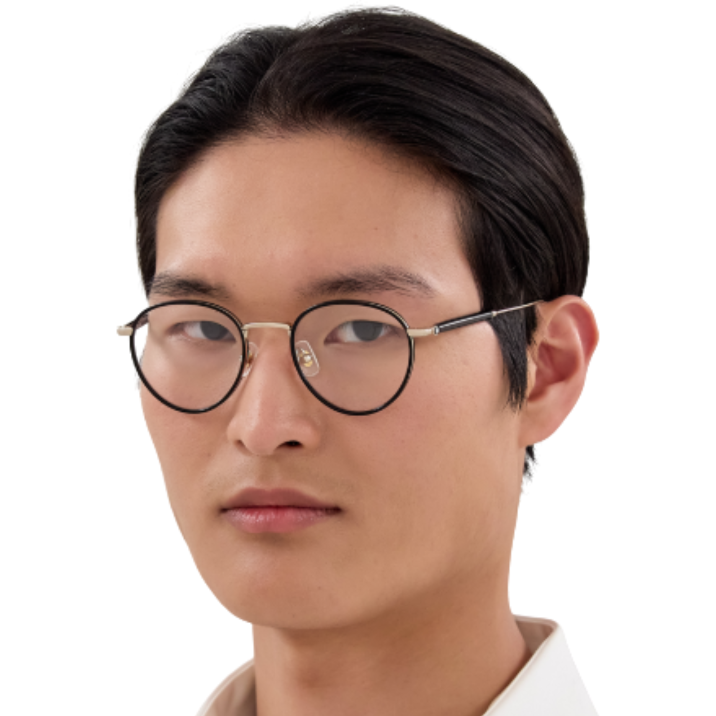 Montblanc MB0442O men's round metal optical frame with premium luxury styling