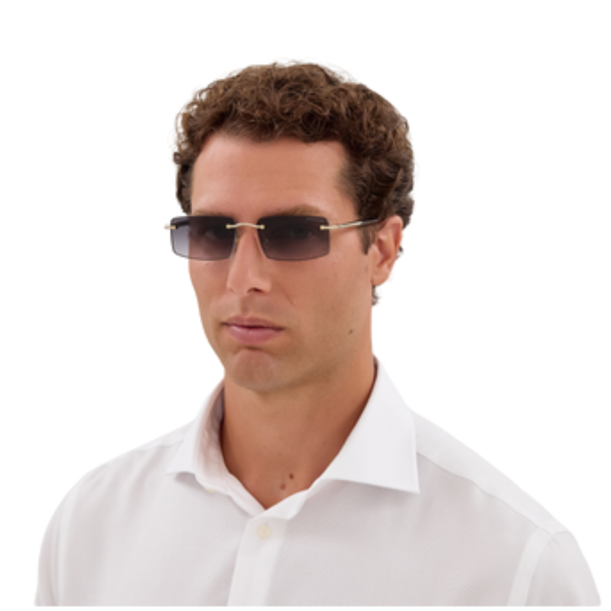 Montblanc MB0443S Black Sunglasses side profile luxury designer eyewear
