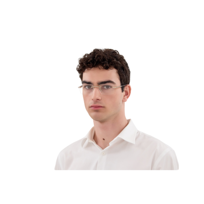 Montblanc MB0444O Rimless Rectangle Eyeglasses Model View