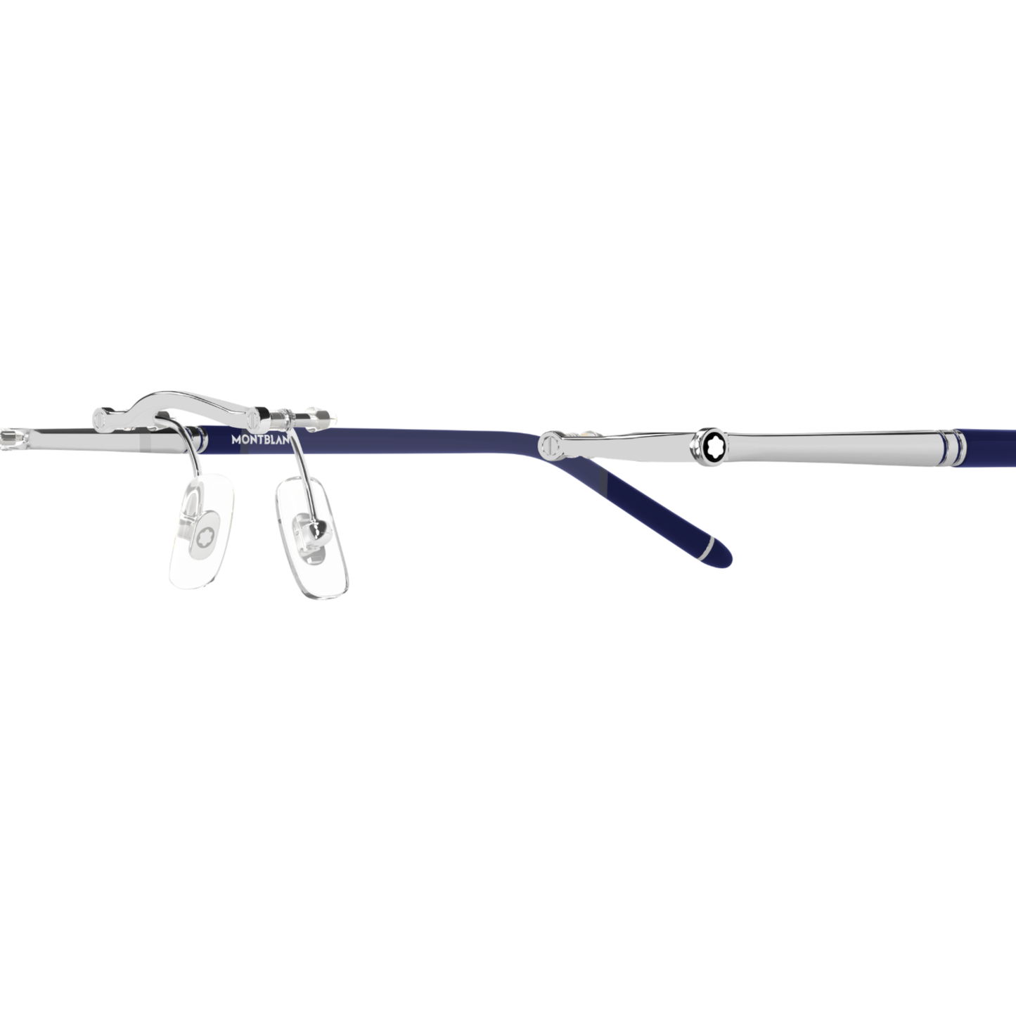 Montblanc MB0444O Rimless Rectangle Eyeglasses Detail View