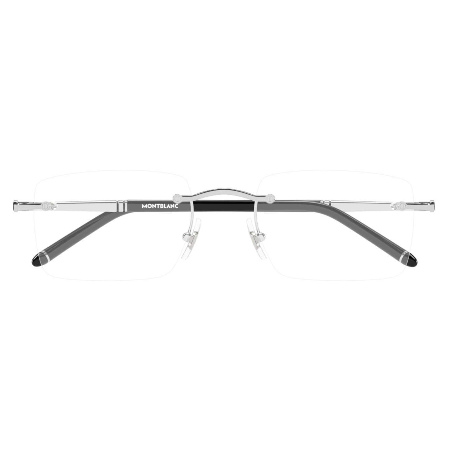 Montblanc MB0444O Rimless Rectangle Eyeglasses Front View