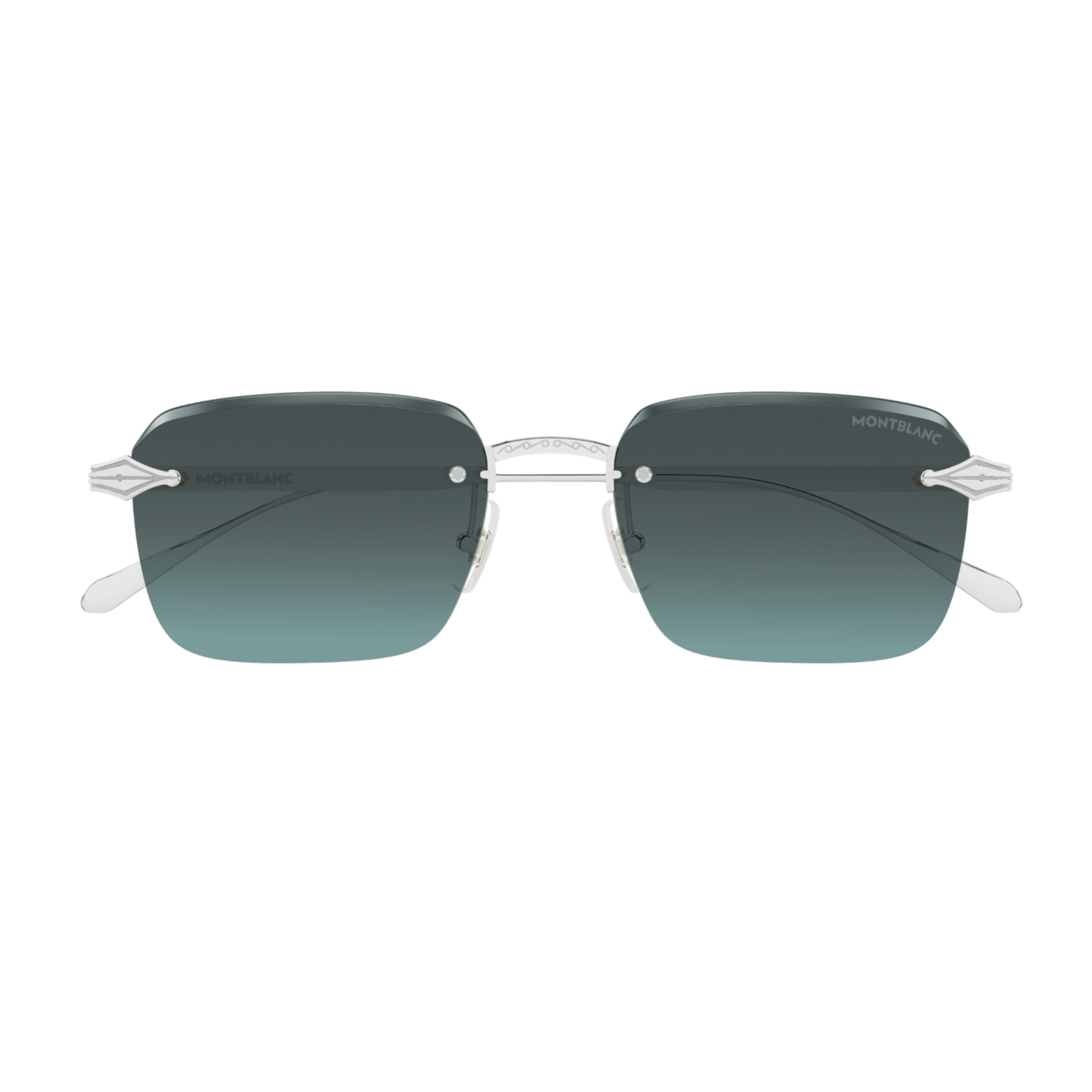 Montblanc MB0456S Unisex Rimless Metal Sunglasses