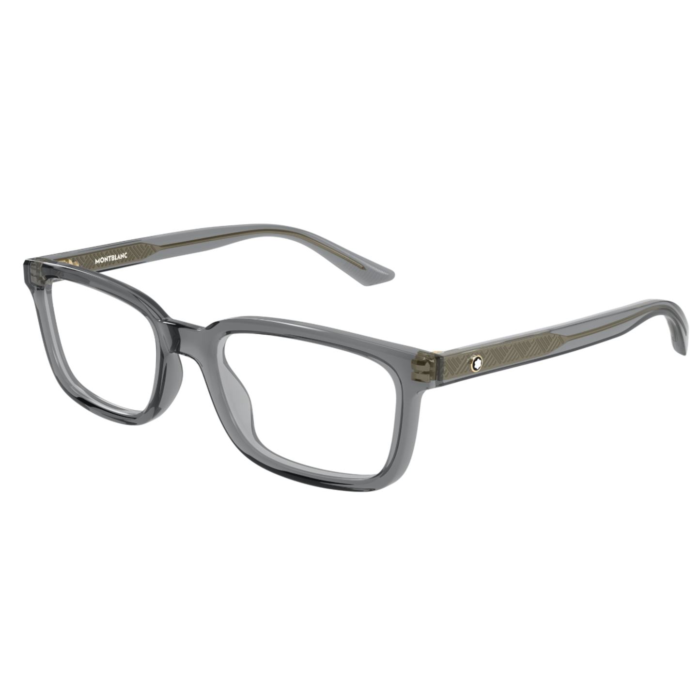 Montblanc MB0458O  rectangle optical frame front view with premium acetate construction