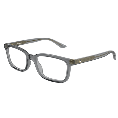 Montblanc MB0458O  rectangle optical frame front view with premium acetate construction