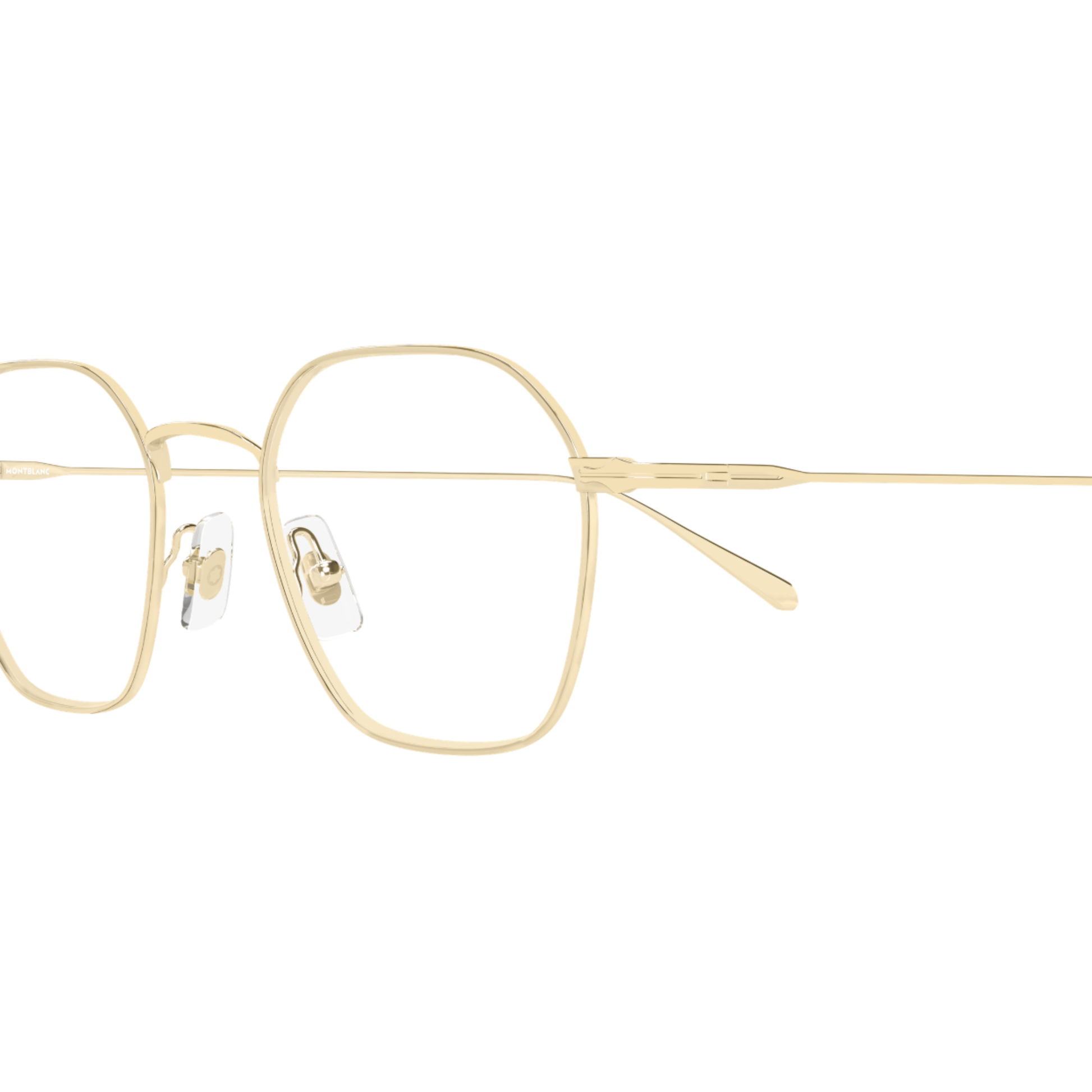 Montblanc MB0472O men's square metal optical frame with premium luxury styling