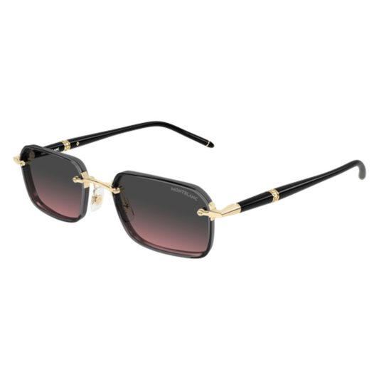 Montblanc MB0483S Sunglasses front view rectangle acetate eyewear