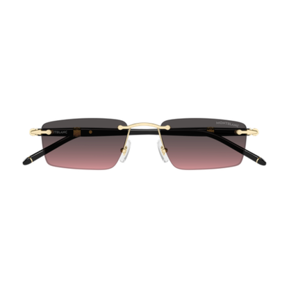 Montblanc MB0484S Unisex Rimless Acetate Metal Sunglasses