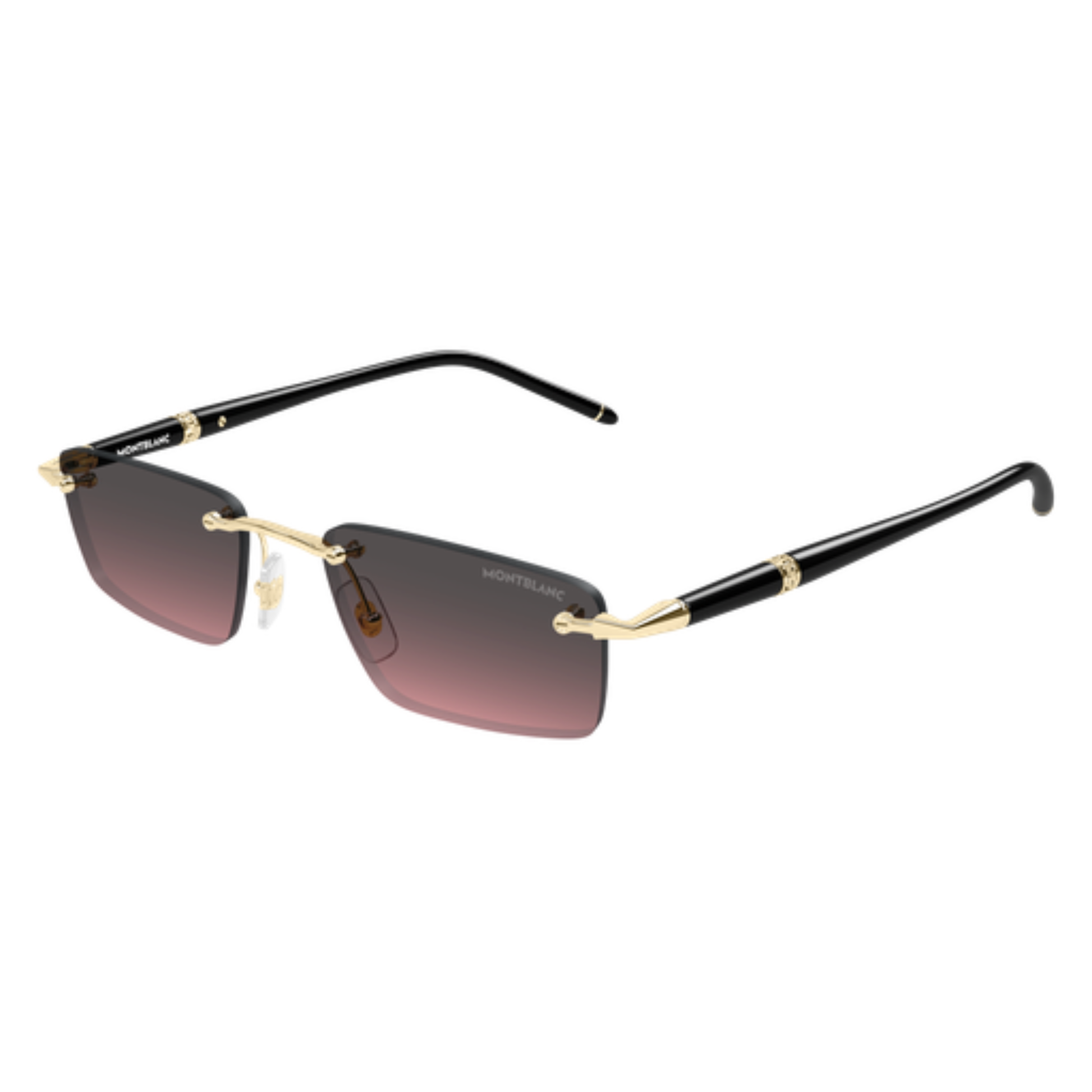 Montblanc MB0484S Unisex Rimless Acetate Metal Sunglasses