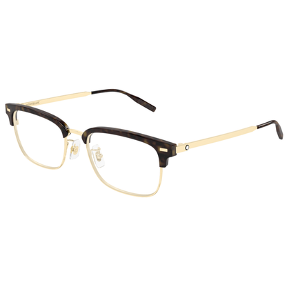 Montblanc MB0493OJ clubmaster optical frame angle view 