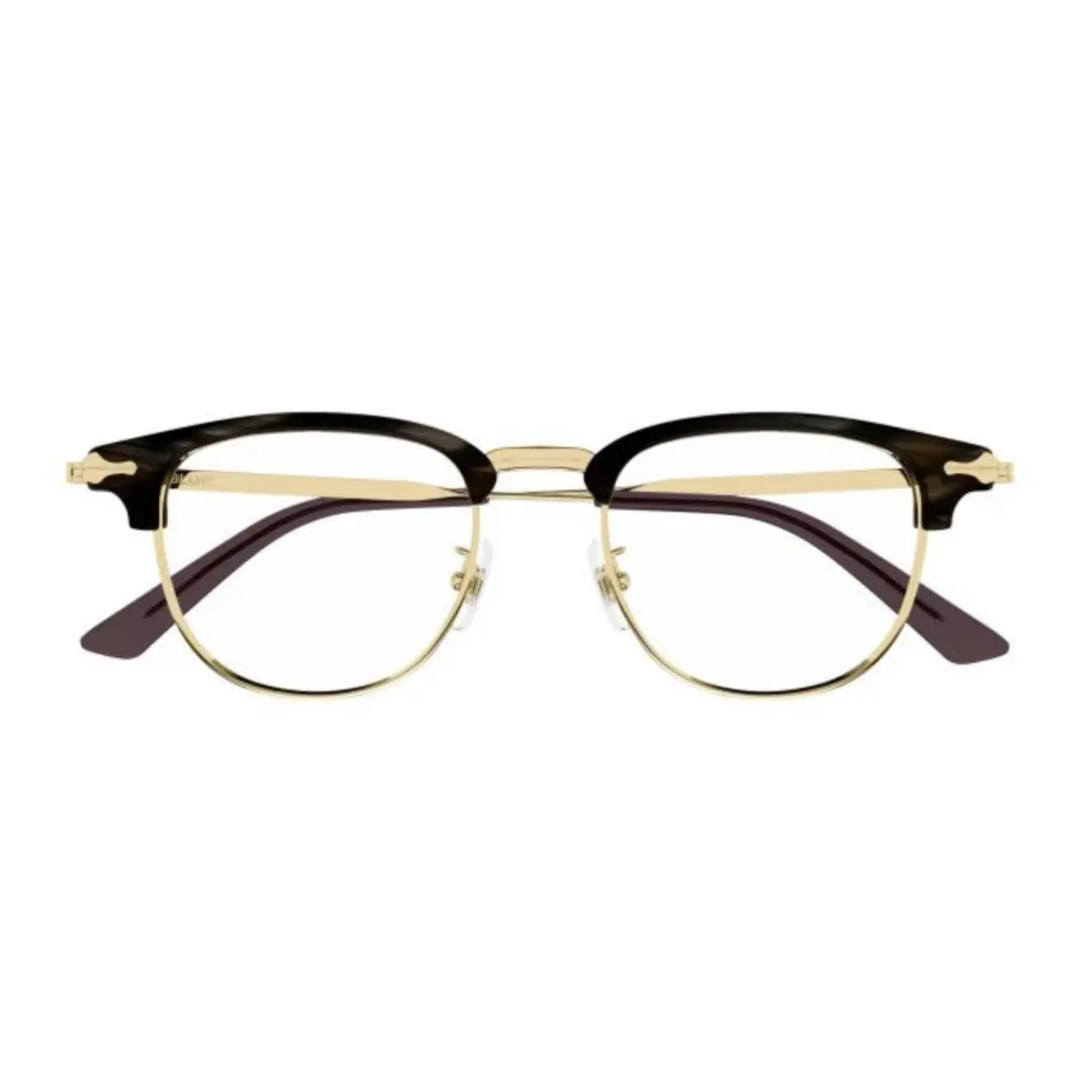 Montblanc unisex metal Clubmaster full rim optical frame front view