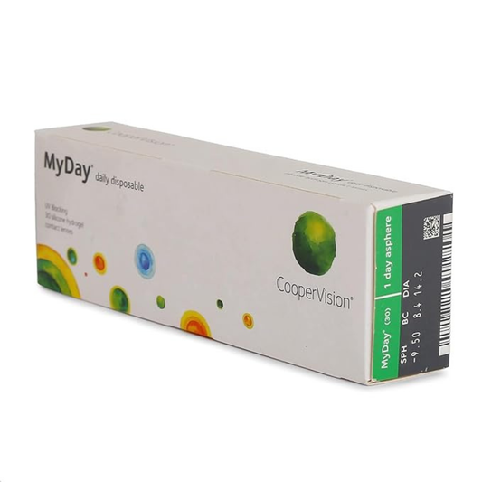 CooperVision MyDay Daily Disposable 30 Pack silicone hydrogel contact lenses with Smart Silicone technology
