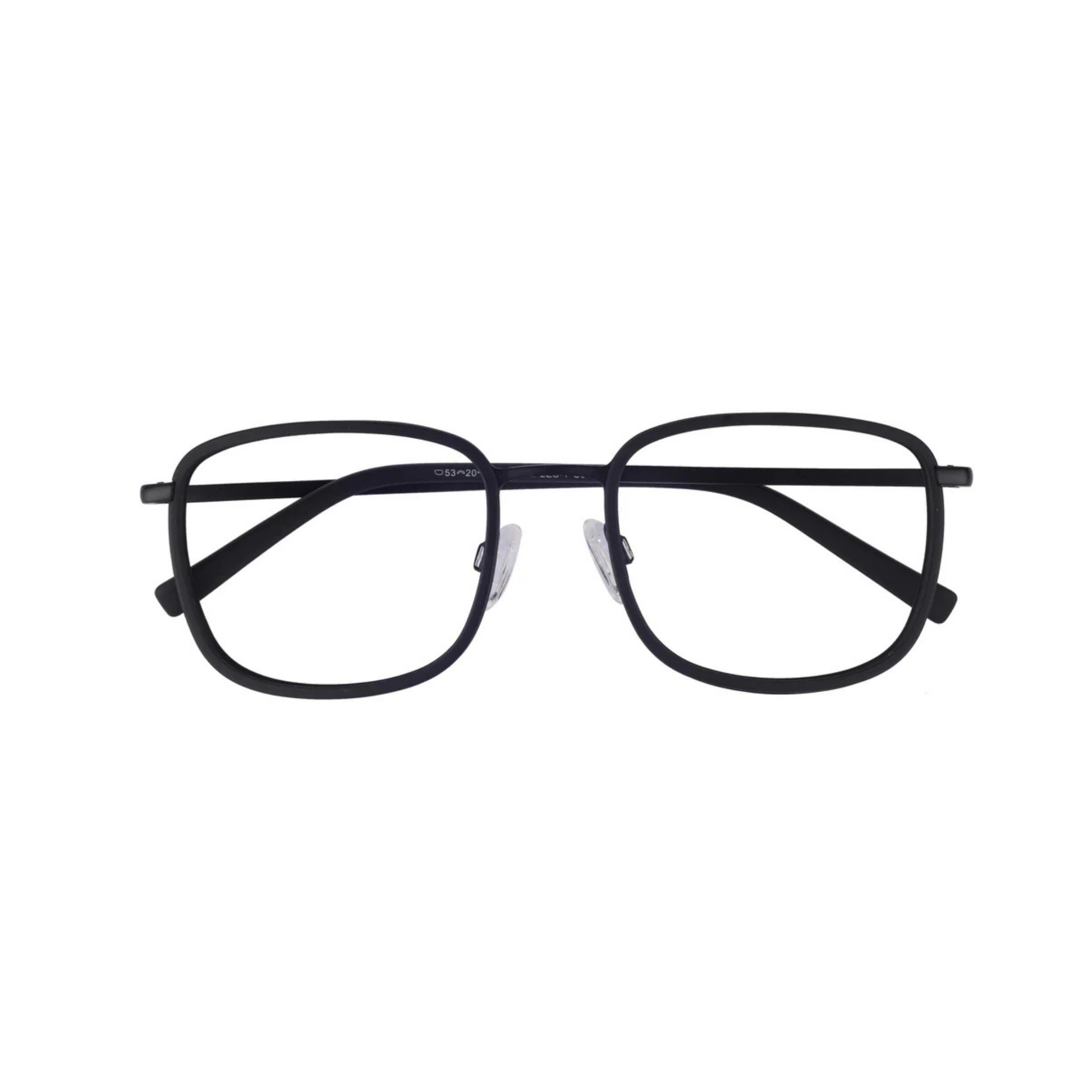 Naples 1 Matte Black/C3  designer round optical frame with lightweight full-rim construction and stylish everyday prescription eyewear.