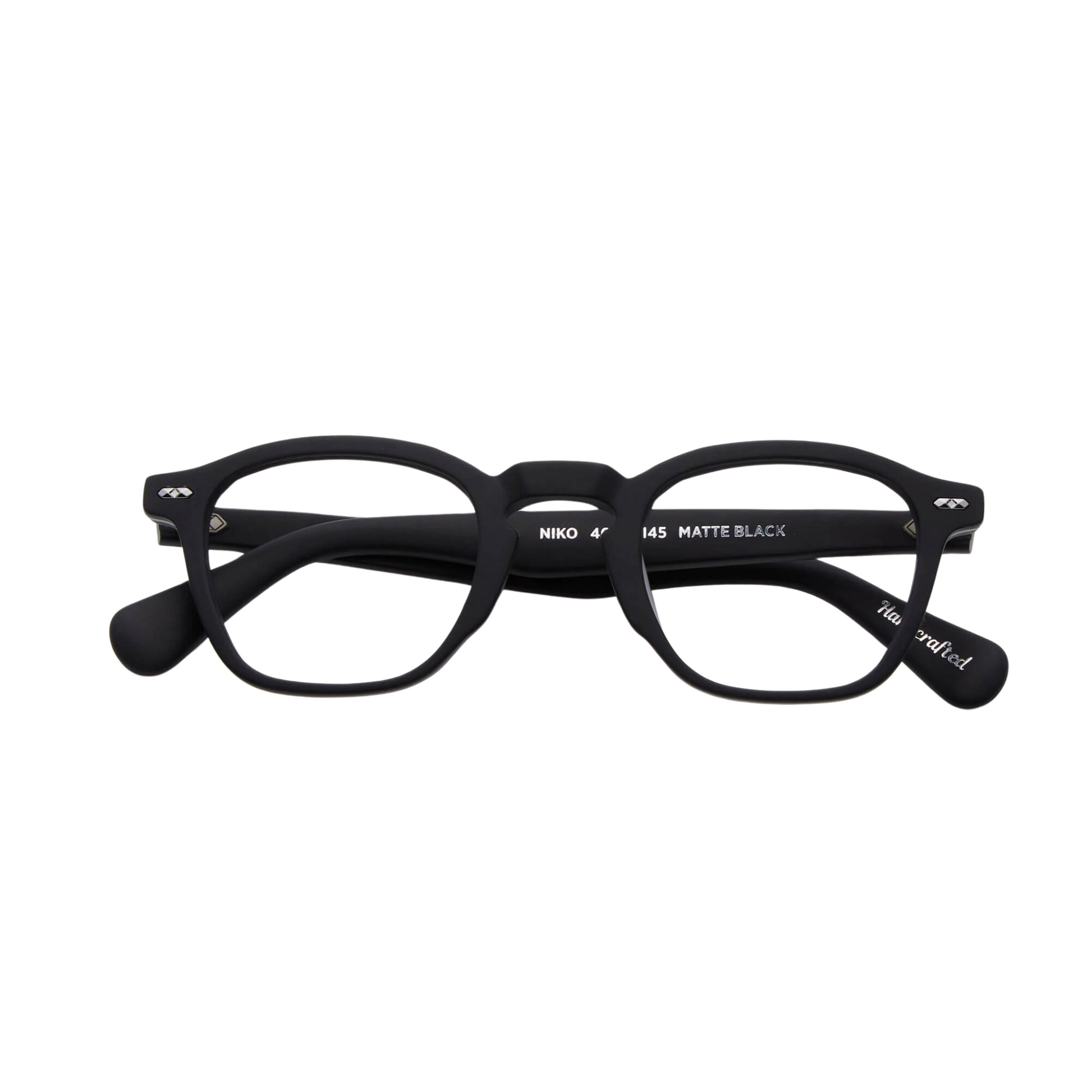 NikoMatteBlack Niko FR square optical frame for unisex wear
