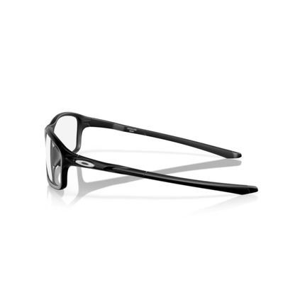 SatinBlack07 Oakley Crosslink Zero OO8076 men’s rectangular optical frame in lightweight O Matter material
